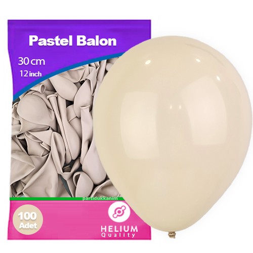 Bej Rengi Pastel Balon 100 Adet, fiyatı