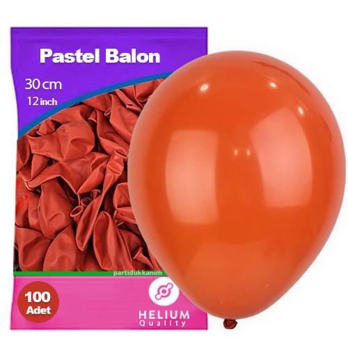 Terrakota Rengi Pastel Balon 100 Adet, fiyatı