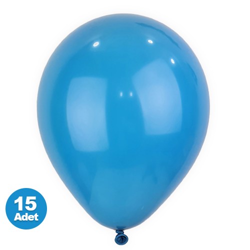 Derin Okyanus Rengi Balon 15 Adet, fiyatı