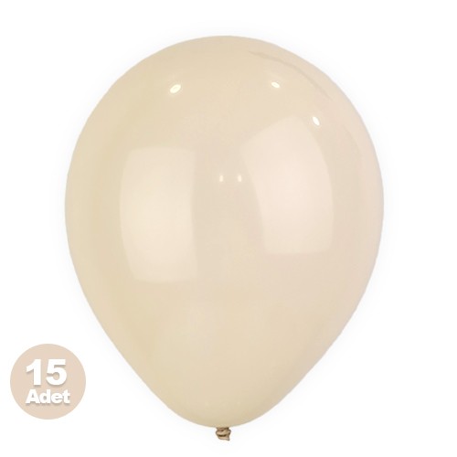 Bej Rengi Balon 15 Adet, fiyatı
