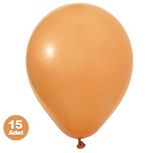 Karamel Rengi Pastel Balon 15 Adet, fiyatı