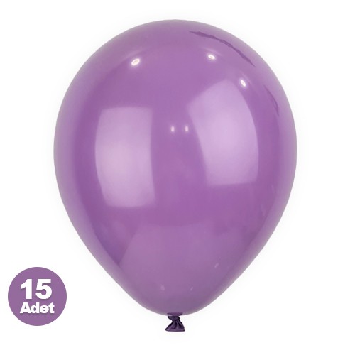 Lavanta Rengi Balon 15 Adet, fiyatı