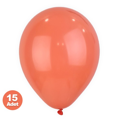 Mercan Rengi Balon 15 Adet, fiyatı