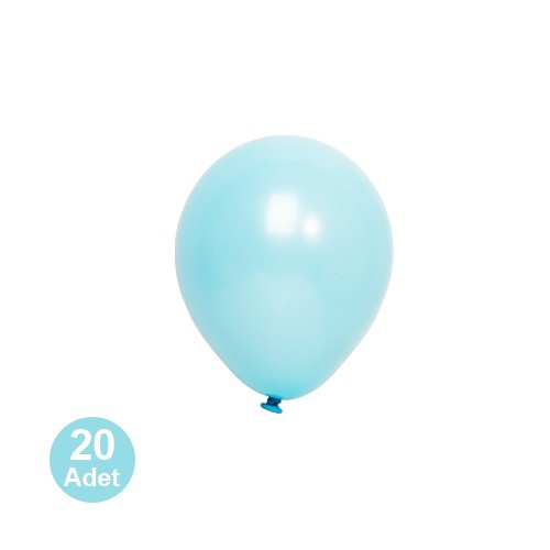 5 İnch Pastel Mini Açık Mavi Balon 20 Adet, fiyatı