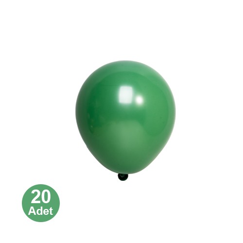 5 İnch Pastel Mini Yeşil Balon 20 Adet, fiyatı