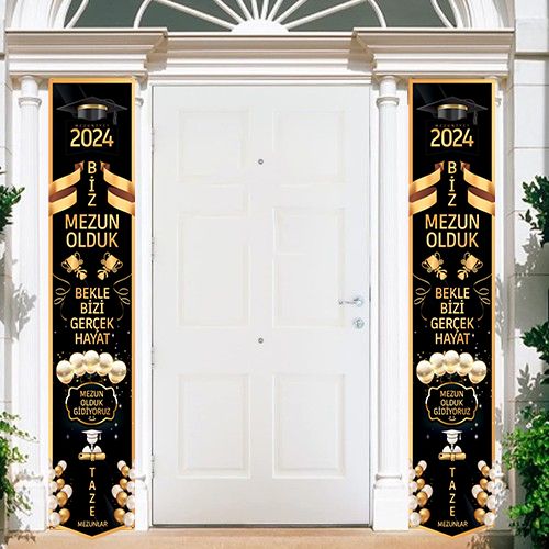 Mezuniyet Kapı Afişi 160*30 cm, fiyatı