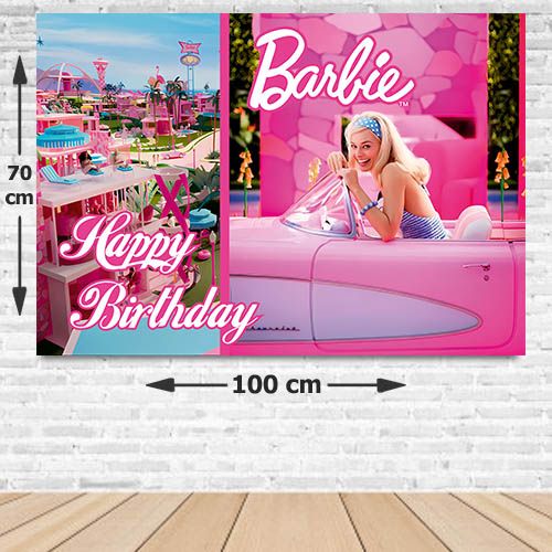 Barbie Doğum Günü Afişi 70*100 cm, fiyatı