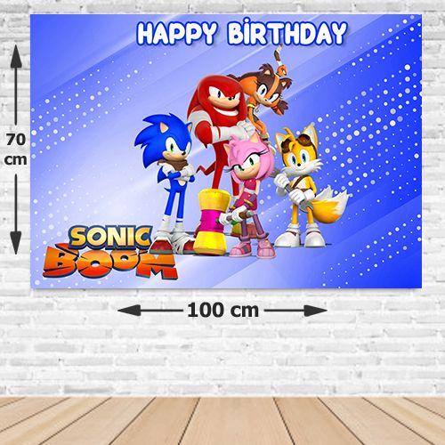 Sonic Doğum Günü Parti Afişi 70*100 cm, fiyatı