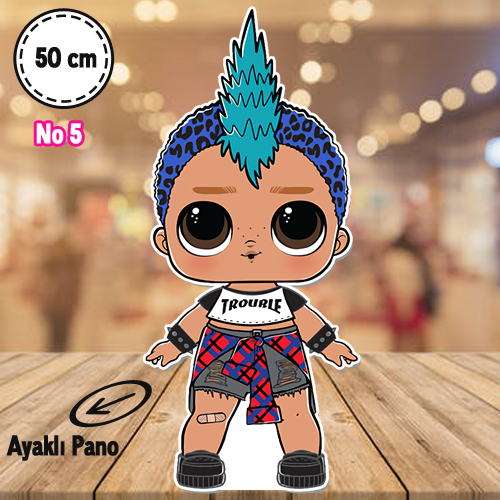 Lol Bebekler Punk Boi Ayaklı Pano 50 cm, fiyatı