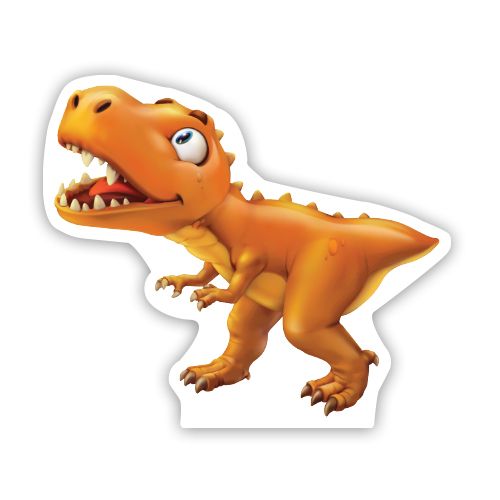 Sevimli Dino Ayaklı Pano Trex 31x36 cm, fiyatı
