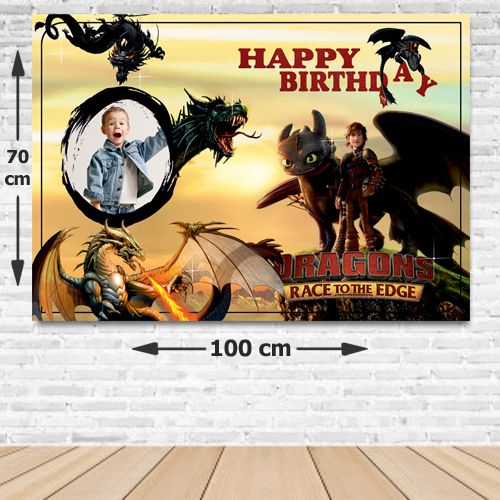 Dragon Doğum Günü Afişi Fotolu 70*100 cm, fiyatı