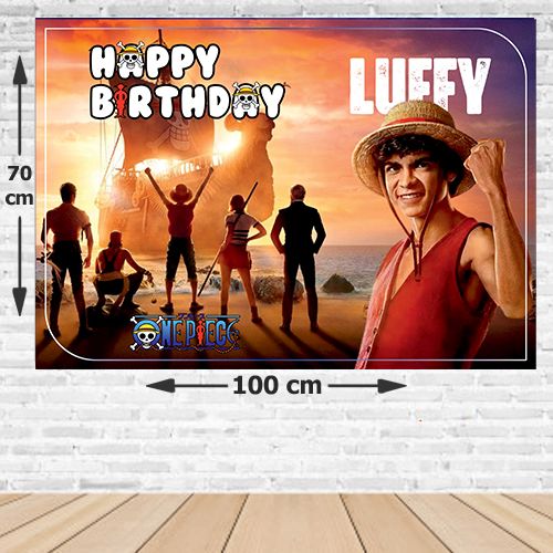 One Piece Luffy Doğum Günü Afişi 70*100 cm, fiyatı