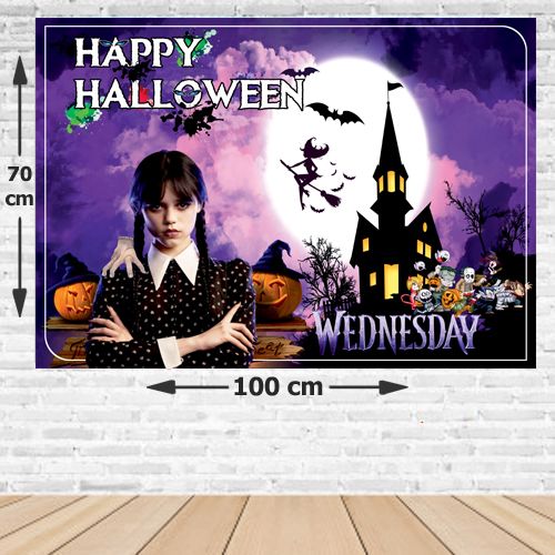 Wednesday Cadılar Bayramı (Halloween) Afişi 70*100 cm, fiyatı