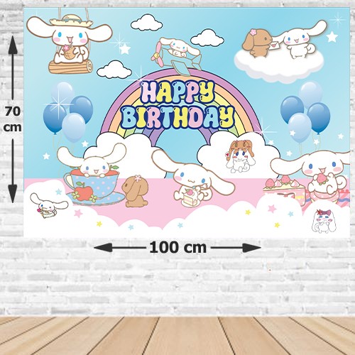 Kuromi Cinnamoroll Doğum Günü Afişi 70*100 cm, fiyatı