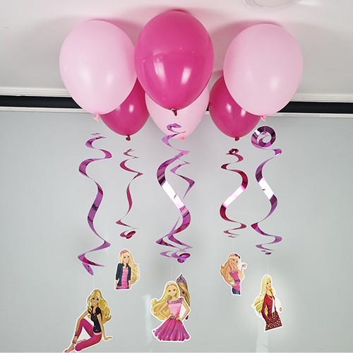 Barbie Balonlu Tavan Süsü 6'lı fiyatı