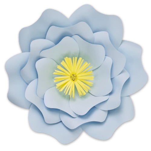 Açık Mavi Kağıt Çiçek (Gül Kalıp) 1 Adet 30 cm, fiyatı