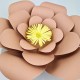 Bej Kağıt Çiçek 1 Adet (30 cm), fiyatı