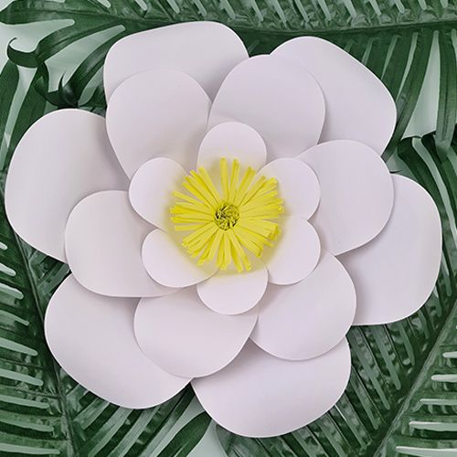 Beyaz Kağıt Çiçek 1 Adet (30 cm), fiyatı