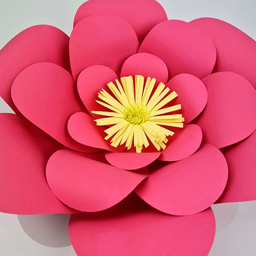 Fuşya Kağıt Çiçek 1 Adet (30 cm), fiyatı