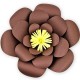 Kahverengi Kağıt Çiçek 1 Adet (30 cm), fiyatı