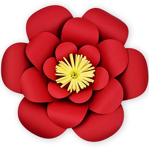 Kırmızı Kağıt Çiçek 1 Adet (30 cm), fiyatı