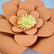 Mat Turuncu Kağıt Çiçek 1 Adet (30 cm), fiyatı
