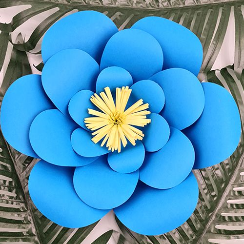 Mavi Kağıt Çiçek 1 Adet (30 cm), fiyatı