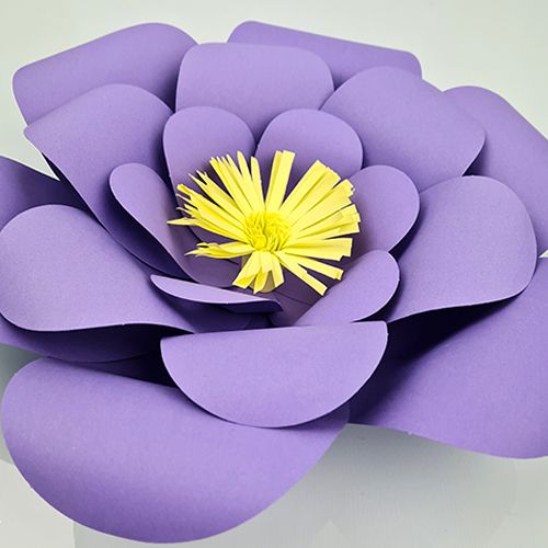Mor Kağıt Çiçek 1 Adet (30 cm), fiyatı