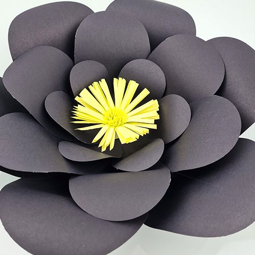 Siyah Kağıt Çiçek 1 Adet (30 cm), fiyatı