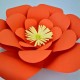 Turuncu Kağıt Çiçek 1 Adet (30 cm), fiyatı