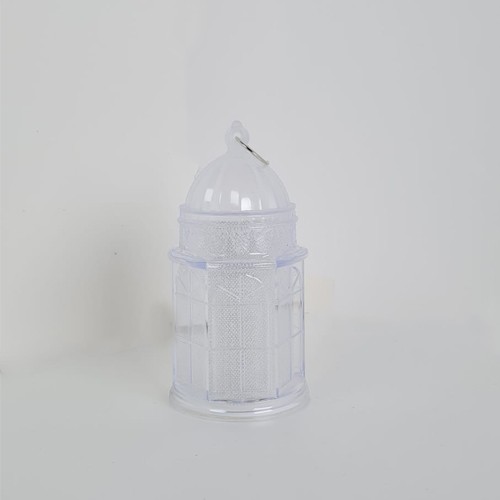 Şeffaf Buzlu Ramazan Işıklı Kandil Plastik 1 Adet, fiyatı