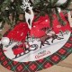 Yılbaşı Çam Ağacı Ayak Örtüsü Noel Babalı 105 cm, fiyatı