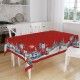 Yılbaşı Kumaş Masa Örtüsü Kırmızı 160x220 cm, fiyatı