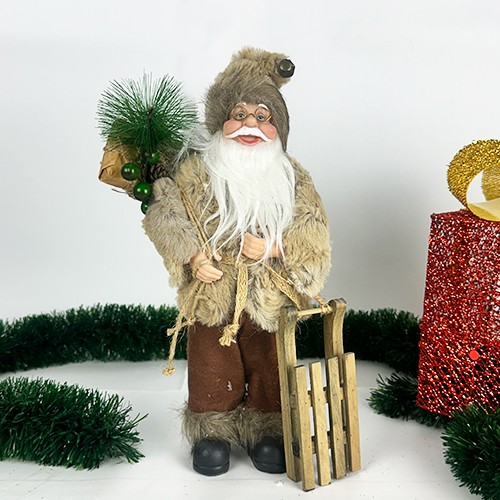 Dekoratif Noel Baba Kızaklı 30 cm, fiyatı