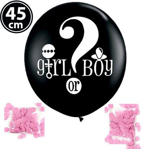 Cinsiyet Balonu Soru İşareti Pembe 45 cm, fiyatı