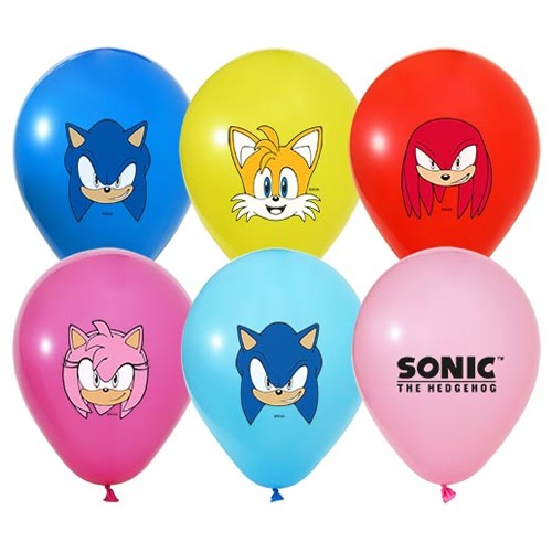 Sonic Boom Baskılı Balon 8 adet, fiyatı
