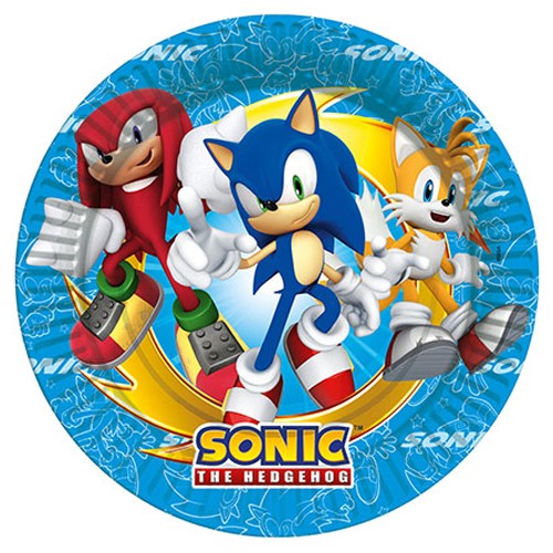 Sonic Temalı Tabak 8 adet, fiyatı