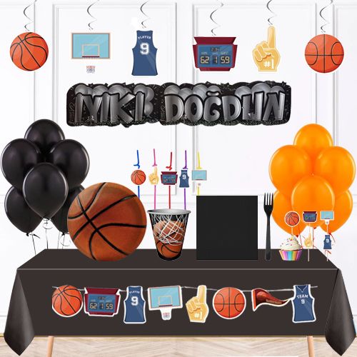Basketbol Doğum Günü Full Parti Seti 16 Kişilik, fiyatı