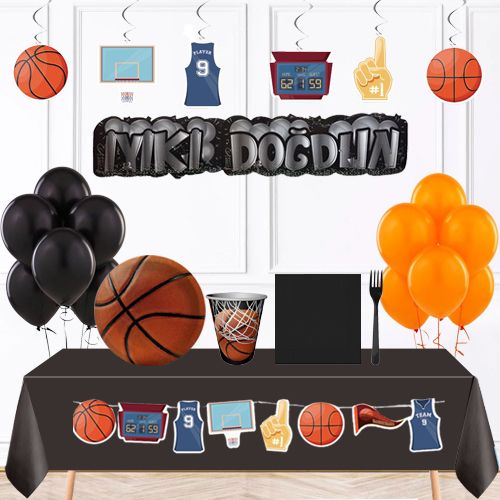 Basketbol Doğum Günü Parti Seti 16 Kişilik, fiyatı