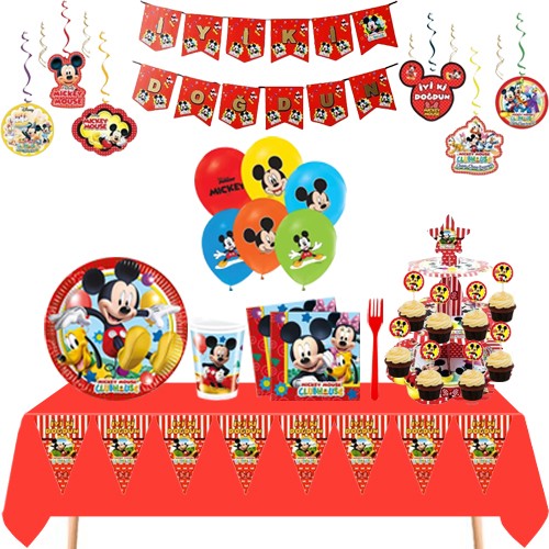 Mickey Mouse Full Ekonomik Parti Seti (24 Kişilik), fiyatı