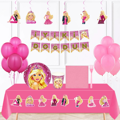 Barbie Doğum Günü Parti Seti 16 Kişilik, fiyatı
