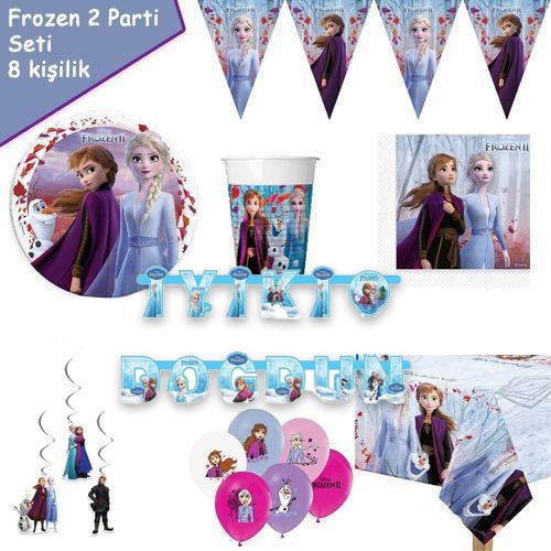 Frozen 2 Parti Seti 8 Kişilik, fiyatı