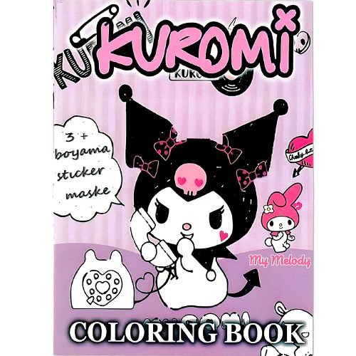 Kuromi Boyama Kitabı Stickerlı (16 Sayfa), fiyatı