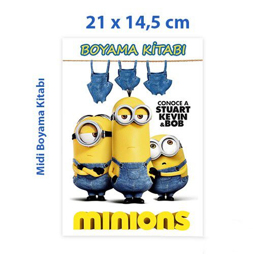 Minions Boyama Kitabı 16 Sayfa 21x14,5 cm, fiyatı