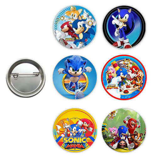 Sonic Boom Hediyelik Parti Rozeti (6 adet), fiyatı