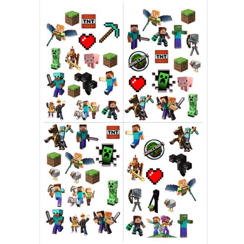 Minecraft Sticker 33*48 cm, fiyatı