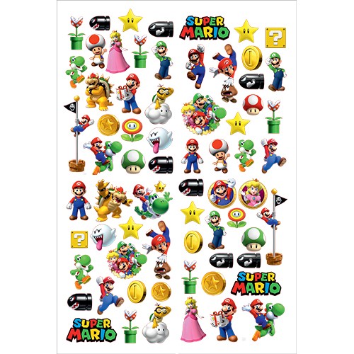 Süper Mario Sticker 33*48 cm, fiyatı