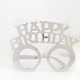 Happy Birthday Plastik Gözlük Taç Set Gümüş 1 Adet, fiyatı