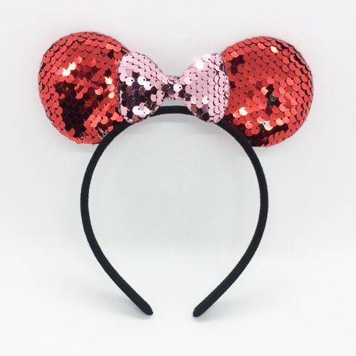 Minnie Mouse Tacı Kırmızı Payetli, fiyatı