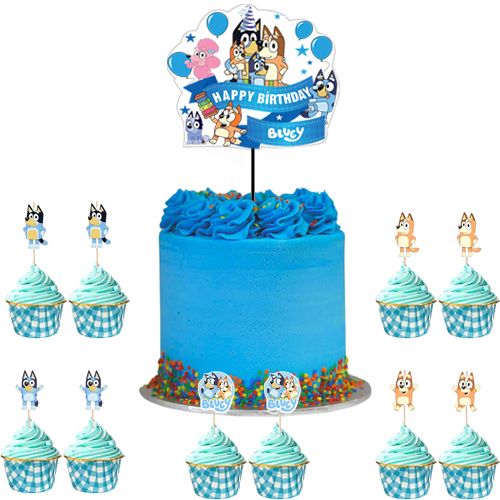 Bluey Cake Topper Set, fiyatı